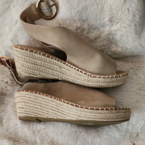 Catherine Malandrino Beige Espadrille Sandals-Size 10 - Picture 3 of 6